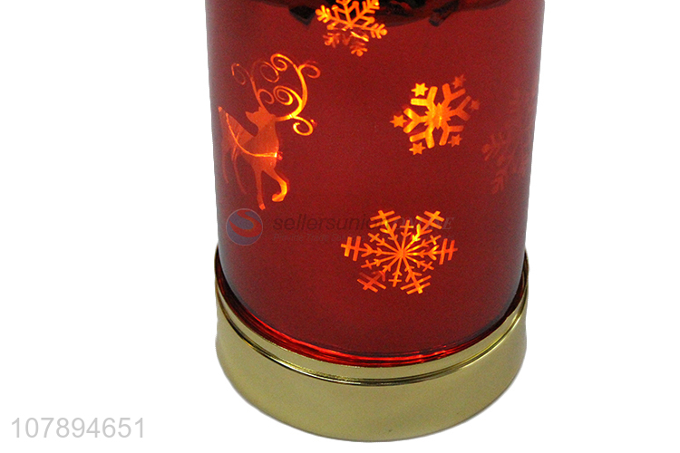 China supplier delicate Christmas glass cloche lamp for Christmas gifts