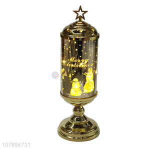 Online wholesale luxury deluxe led Christmas glass lamp night light with lid