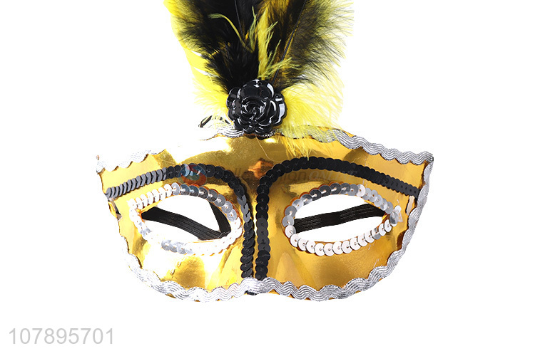 Factory price decorative party feather mask with high quality