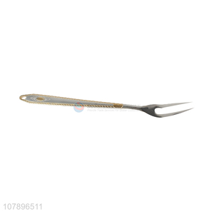 Yiwu factory wholesale silver household stainless steel meat fork