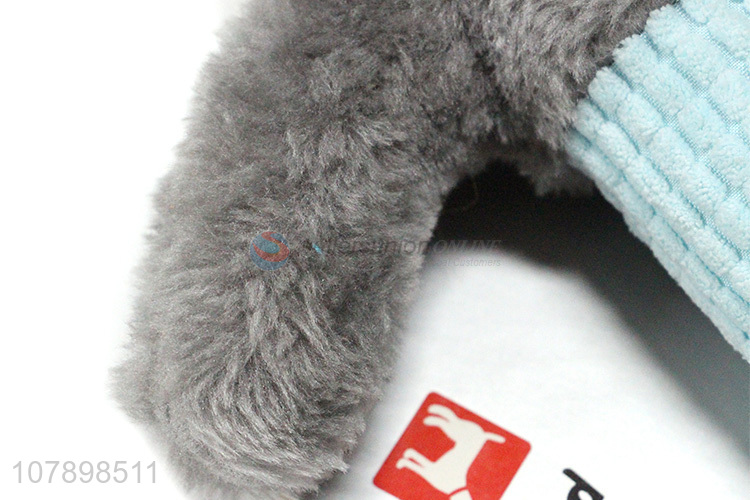 High quality soft dog shape pets chew toys plush toys for sale