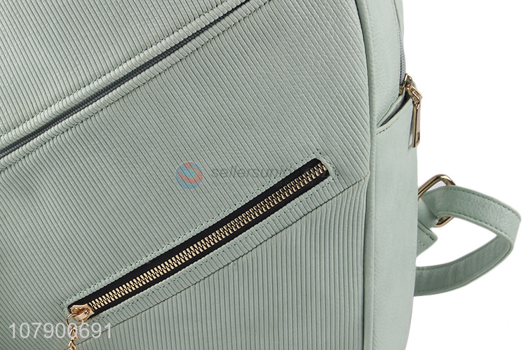 Hot Products Ladies PU Leather Backpack Fashion Tassel Zipper Shoulder Bag