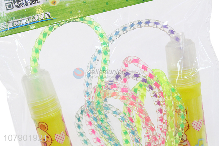 New product cartoon colorful crystal children skipping rope kids jump rope