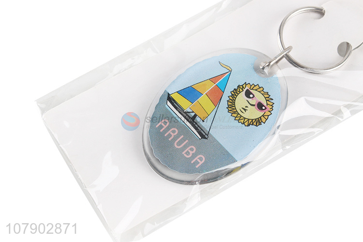 Fashion Oval Tag Key Chain Best Key Ring Wholesale