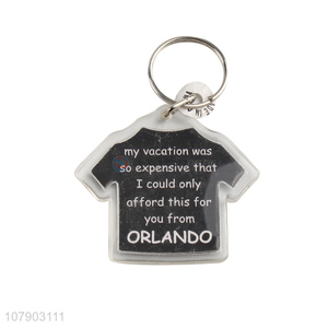 Best Quality Cute T-Shirt Key Chain Promotional Key Ring