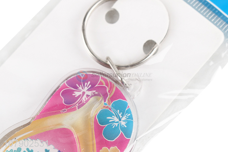 Factory Wholesale Flip-Flops Key Chain Cheap Key Ring