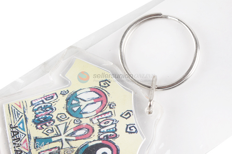 Good Sale Acrylic T-Shirt Keychain Popular Key Ring