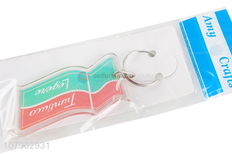 High Quality Acrylic Key Chain Popular Keychain Ring