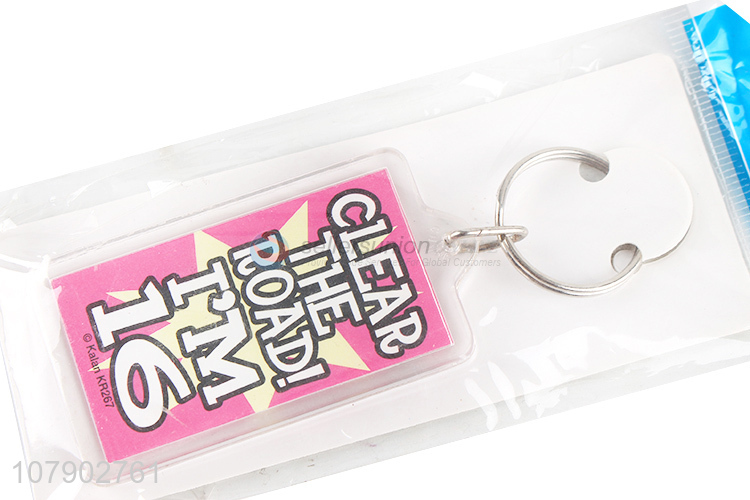 Best Quality Acrylic Key Chain Portable Key Ring