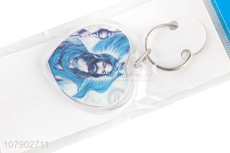 Fashion Design Heart Shape Key Chain Keyring For Souvenir