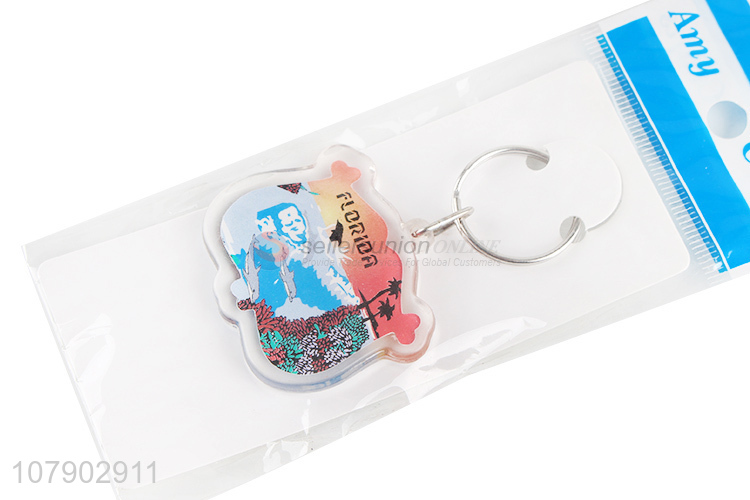 Cute Design Acrylic Key Chain Fashion Keychain For Souvenir