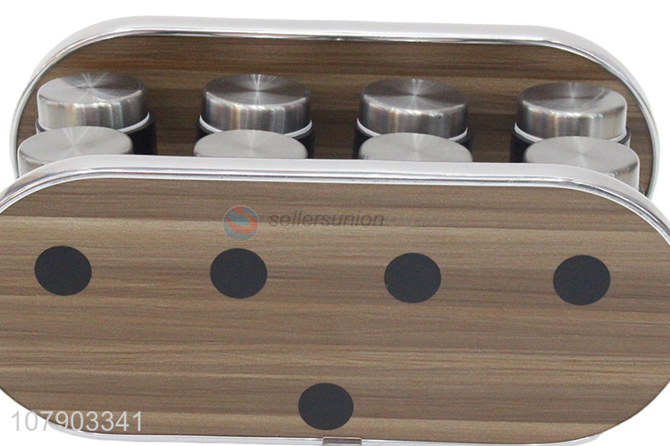 Best selling durable stainless steel spice rack with spice bottle set