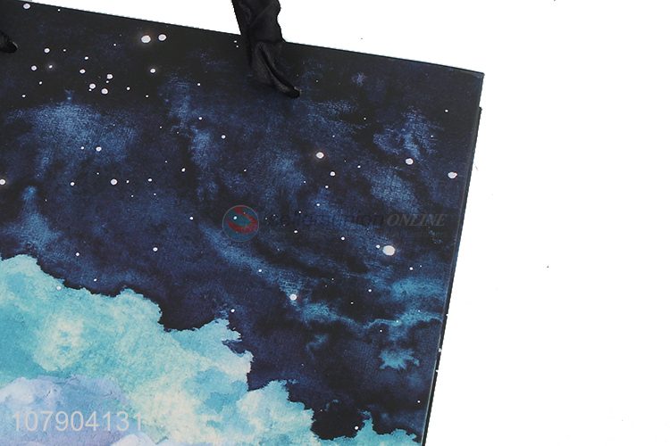 Creative starry sky printing paper bag holiday gift bag