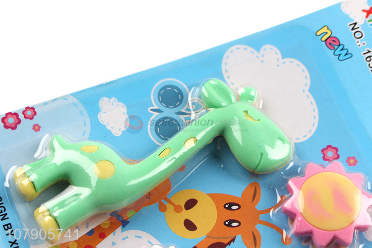 Best Selling Cartoon Giraffe Shape Eraser Funny Stationery