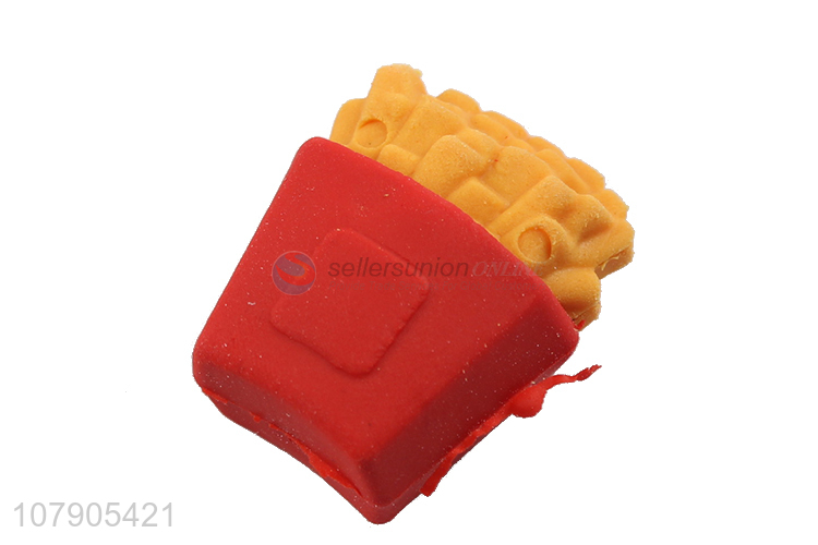 Hot Selling 4 Pieces Simulation Food Eraser Set Students Erasers