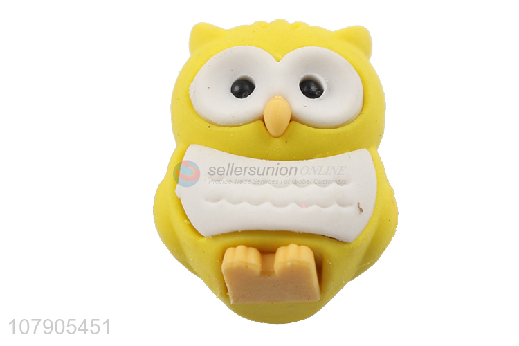 Custom Cartoon Owls Colorful Eraser Fashion Students Stationery