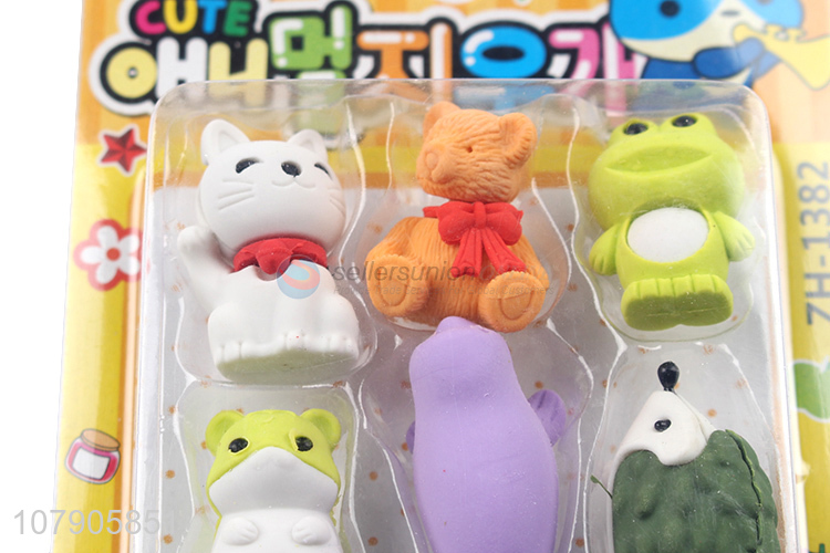 Cute Animal Shape Eraser Funny Pencil Erasers For Students And Office