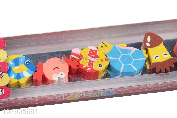 Lovely Marine Animal Shape Eraser Funny Stationery For Children