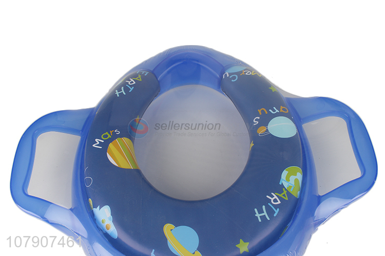 High quality kids children toilet seat cushioned potty seat with handles