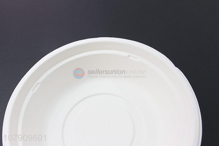 High quality white round disposable takeaway lunch box