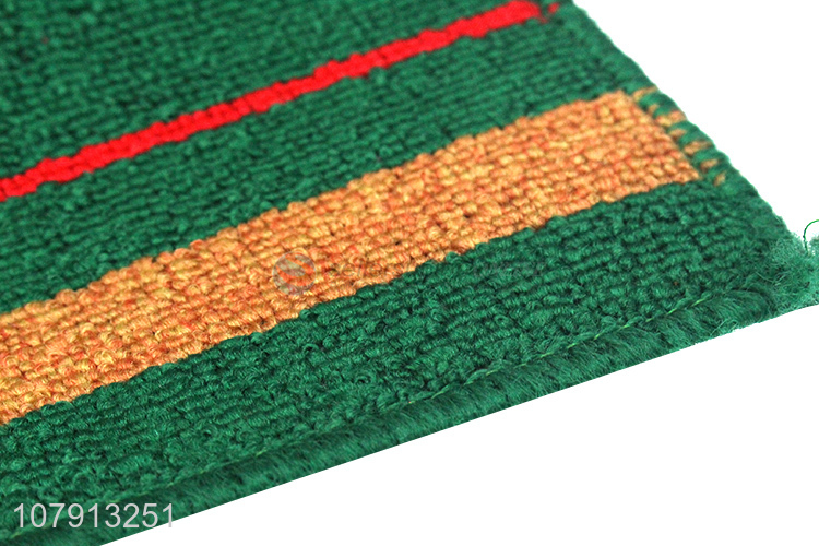 Top product multicolor soft striped curl carpet for bathroom