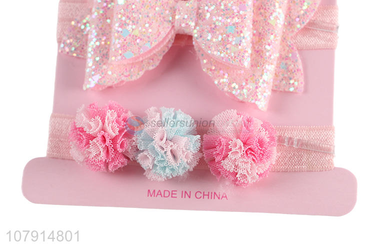Creative Design Handmade Flower Headband Set Kids Hair Band
