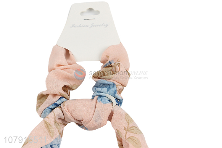 Custom Scarf Bow Hair Tie Hair Rope Long Streamers Scrunchies