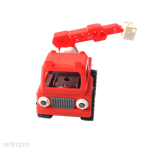 Factory supply plastic toy vechicle fire fighting truck toy for boys