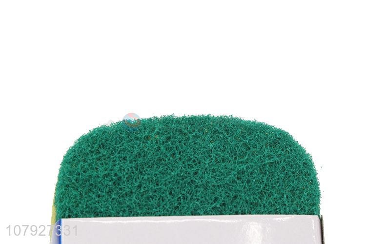 Hot selling kitchen scouring pad 2PC sponge coating