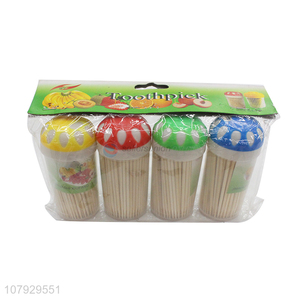 Factory direct sale bamboo disposable toothpicks universal flossing tool