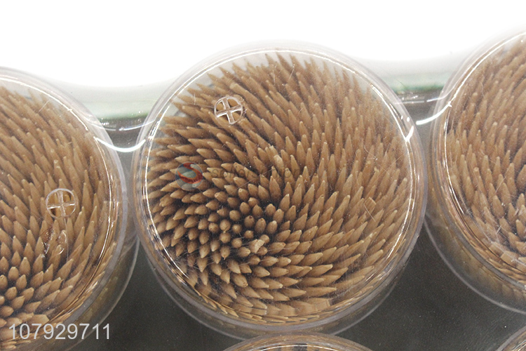 Yiwu export universal disposable double-headed toothpicks with bottle