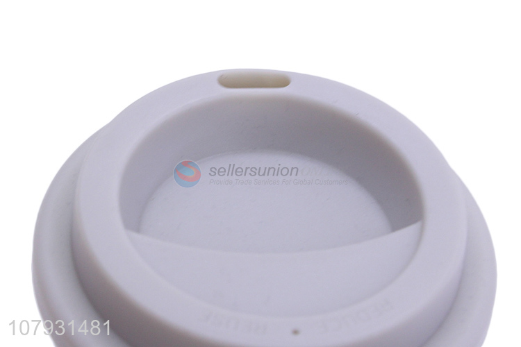 Yiwu market custom logo food grade plastic reusable hot coffee cup with lid