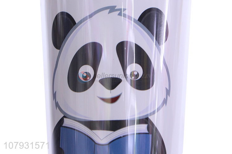 High quality cartoon travel tumblers reusable plastic coffee cup with lid
