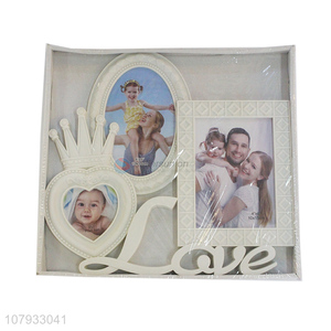 Yiwu wholesale plastic delicate design family collage photo frame for gifts