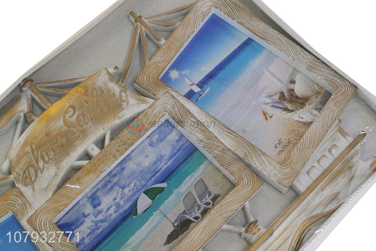 Fashion style ship shape family combination photo frame for decoration