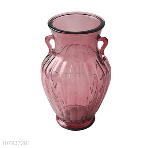 Factory supply vintage stained glass vase for home decoration