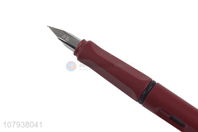 China factory red universal writing pen with ink sac for students