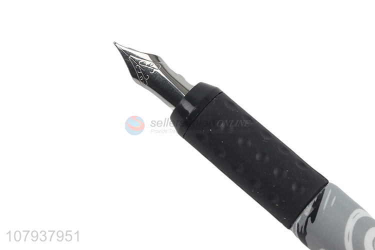 New simple gray portable signature fountain pen with ink sac