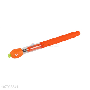 China export orange plastic pen creative writing pen for student