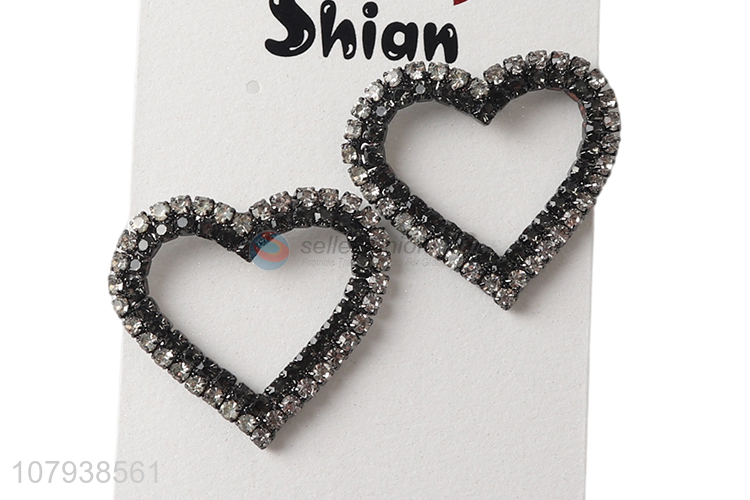 Best selling decorative lady heart shape earrings with top quality