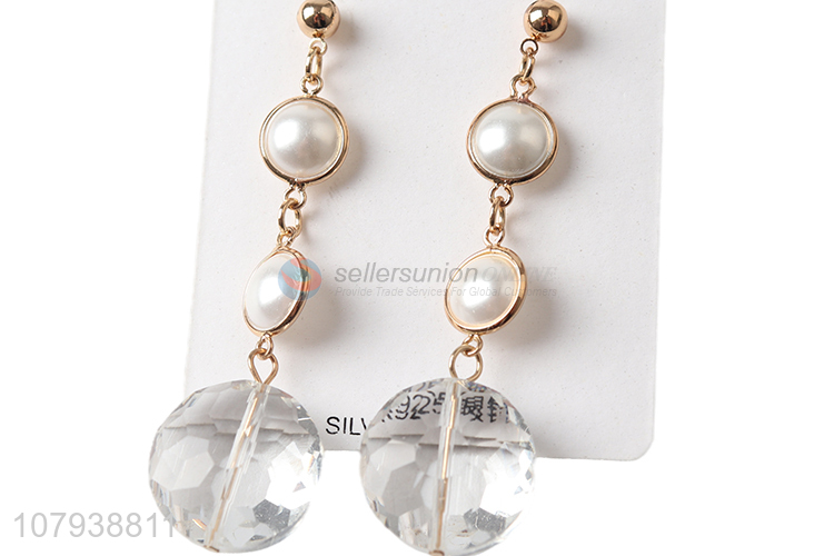 Good quality fashion style pearls earrings women jewelry wholesale