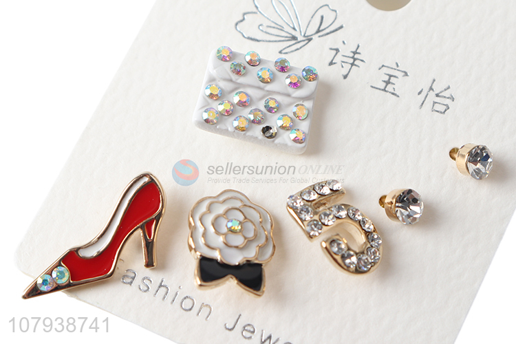 Hot products decorative metal women stud earrings for jewelry