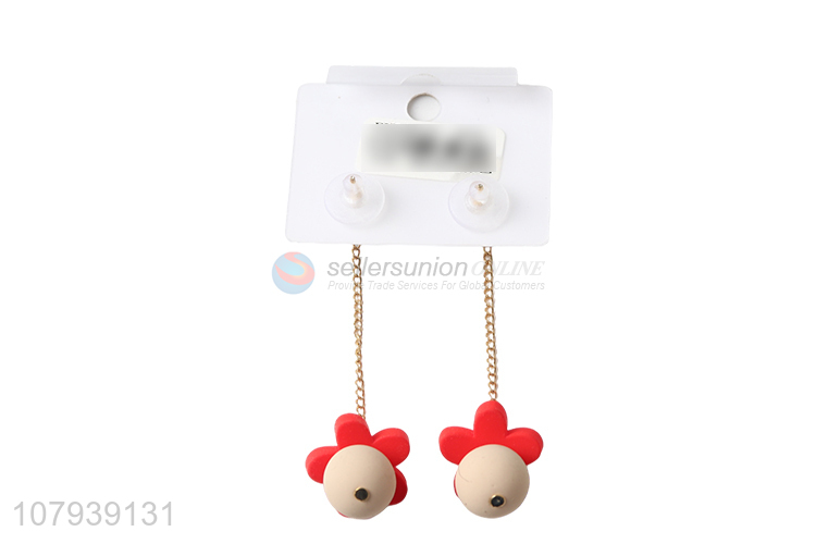 Fashion products long cute pendant women stud earrings wholesale