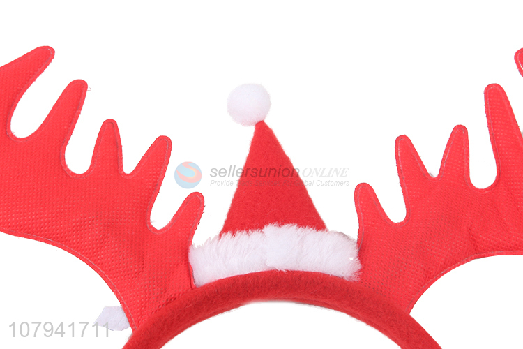 Wholesale Plastic Antlers Hair Band Christmas Decorative Hair Hoop