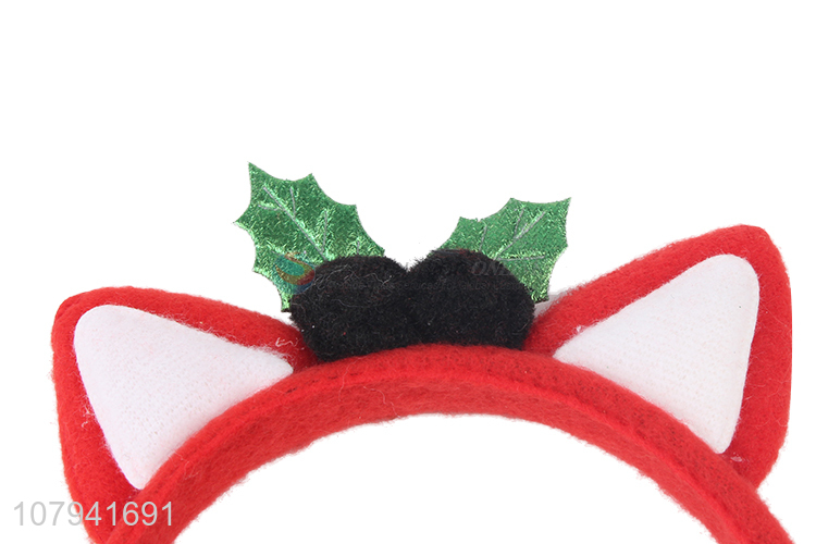 Cute Design Cat Ear Head Band Christmas Design Hair Hoop