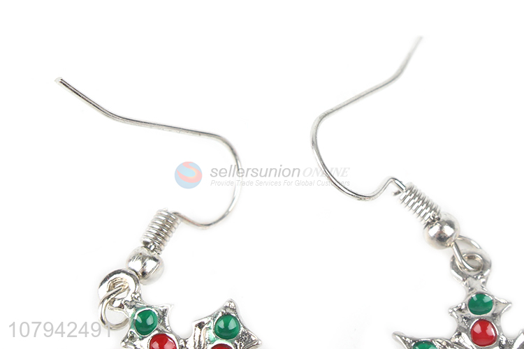 Hot Selling Christmas Bell Pendant Dangle Earring Hook Earring