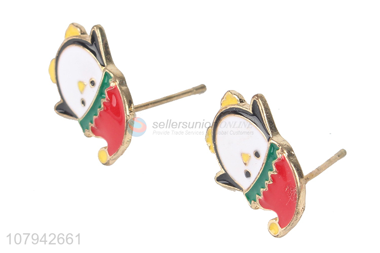 New Style Cute Penguin Ear Ring Fashion Jewelry For Ladies