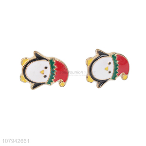 New Style Cute Penguin Ear Ring Fashion Jewelry For Ladies