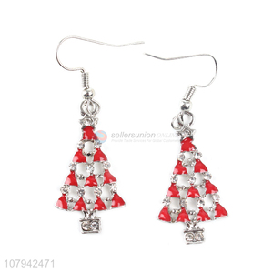 Wholesale Christmas Tree Pendant Hook Earring For Ladies