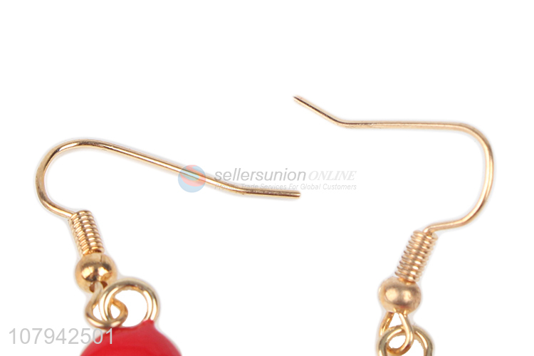 New Arrival Santa Claus Shape Pendant Earring Fashion Jewelry